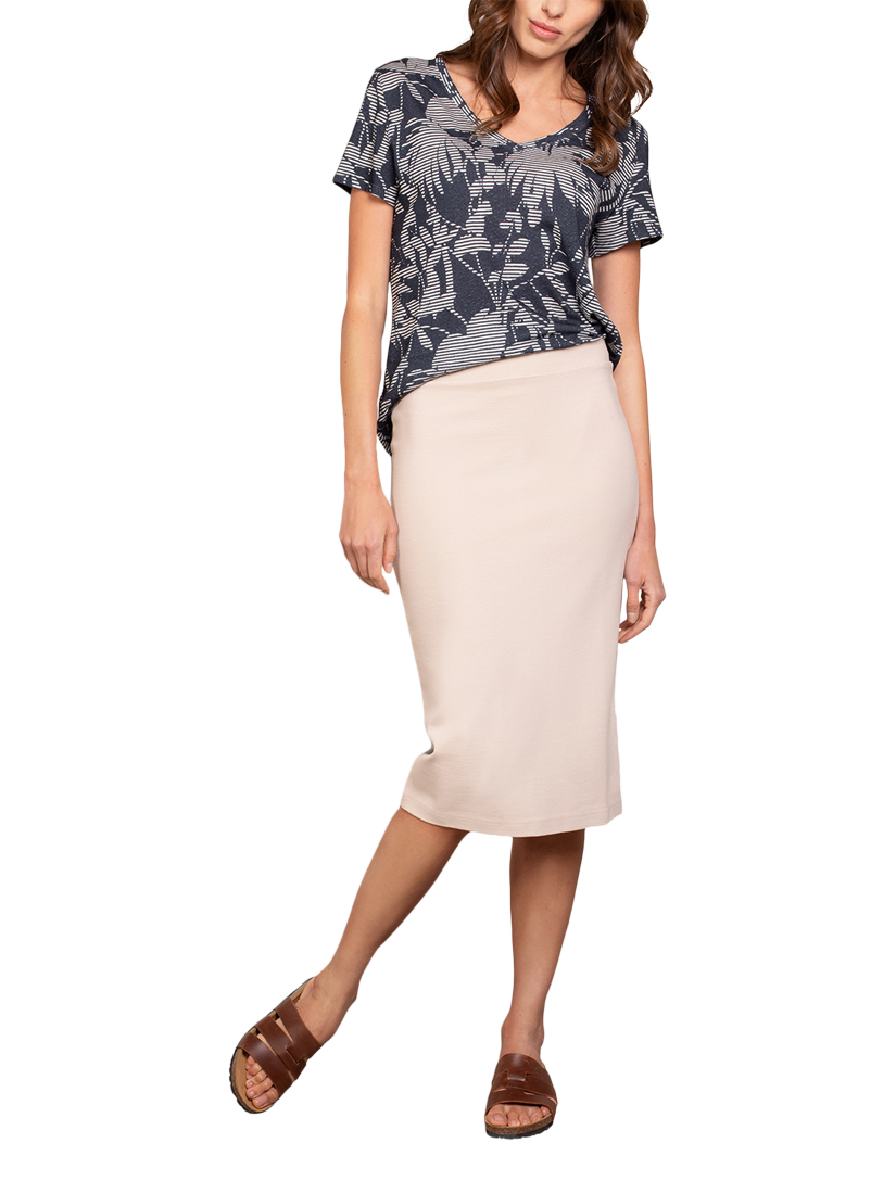 Product image 3 of 4, which shows Celtic & Co. Melanie Pencil Midi Skirt, Chateau, XS