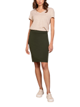 Celtic & Co. Skye Pencil Mini Skirt, Dark Olive