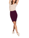 Celtic & Co. Skye Pencil Mini Skirt, Cassis