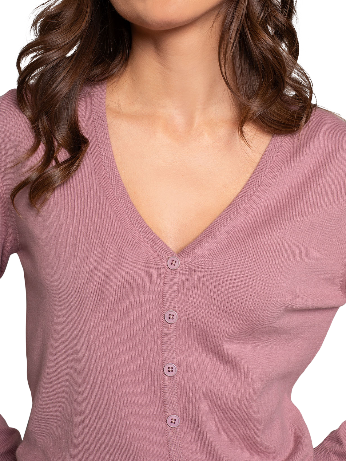 Product image 3 of 5, which shows Celtic & Co. Fine Knit Roll Neck Jumper, Peony, XS