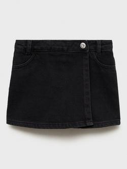Mango Kids' Denim Skort, Open Grey