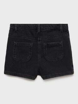 Mango Kids' Denim Skort - view 2, Open Grey