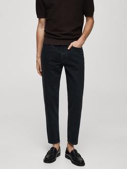 Mango Sammy Tapered Fit Jeans, Open Grey