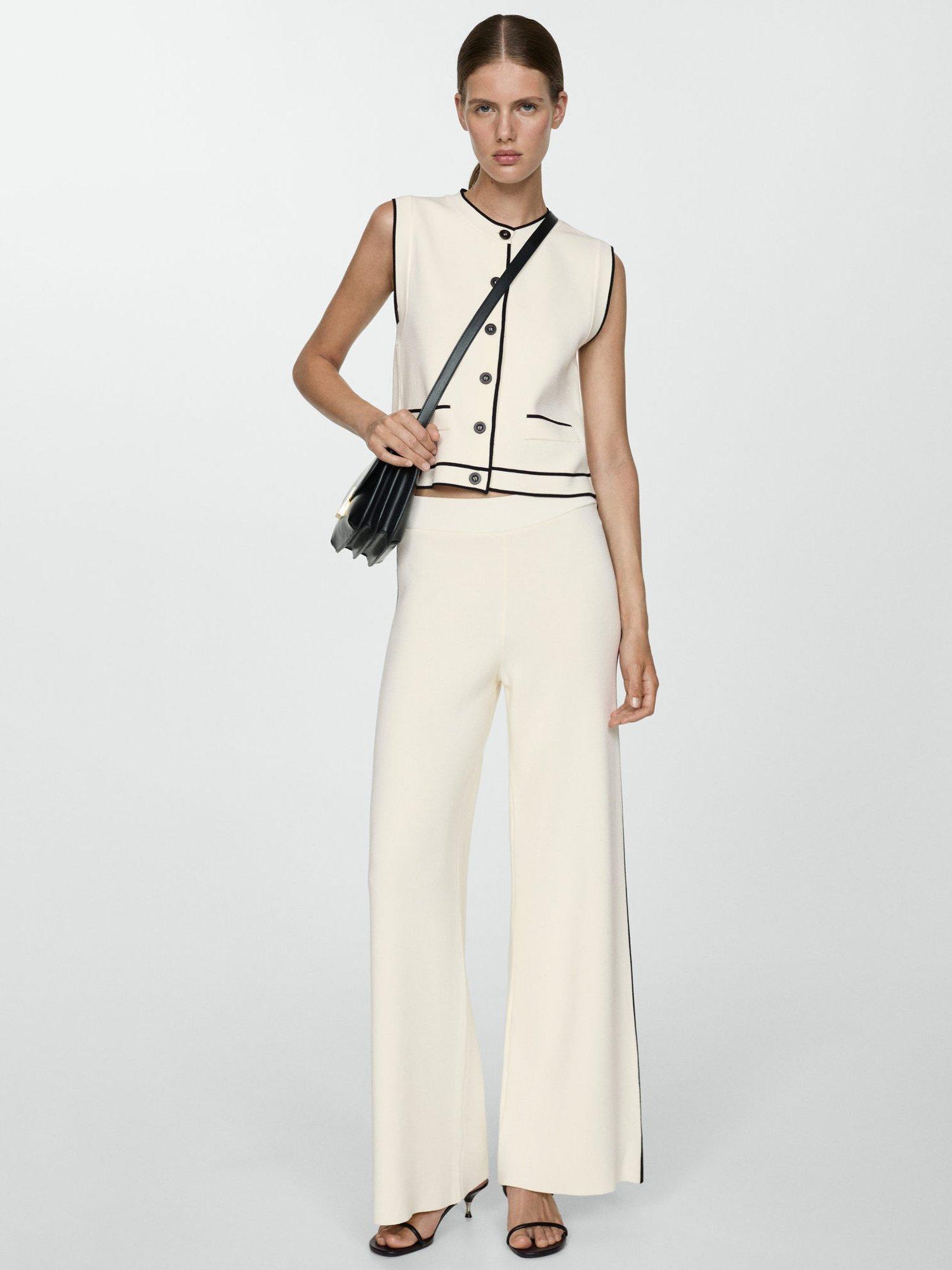 Product image 2 of 8, which shows Mango Como Waistcoat, Light Beige, L