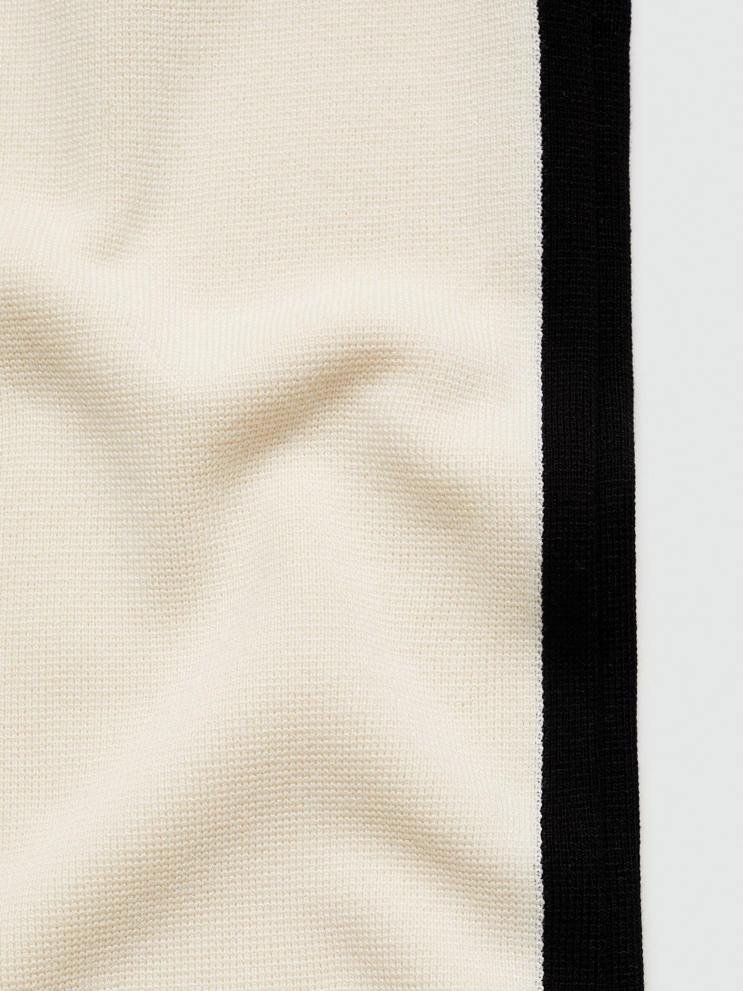 Product image 5 of 8, which shows Mango Como Knit Palazzo Trousers, Cream, L
