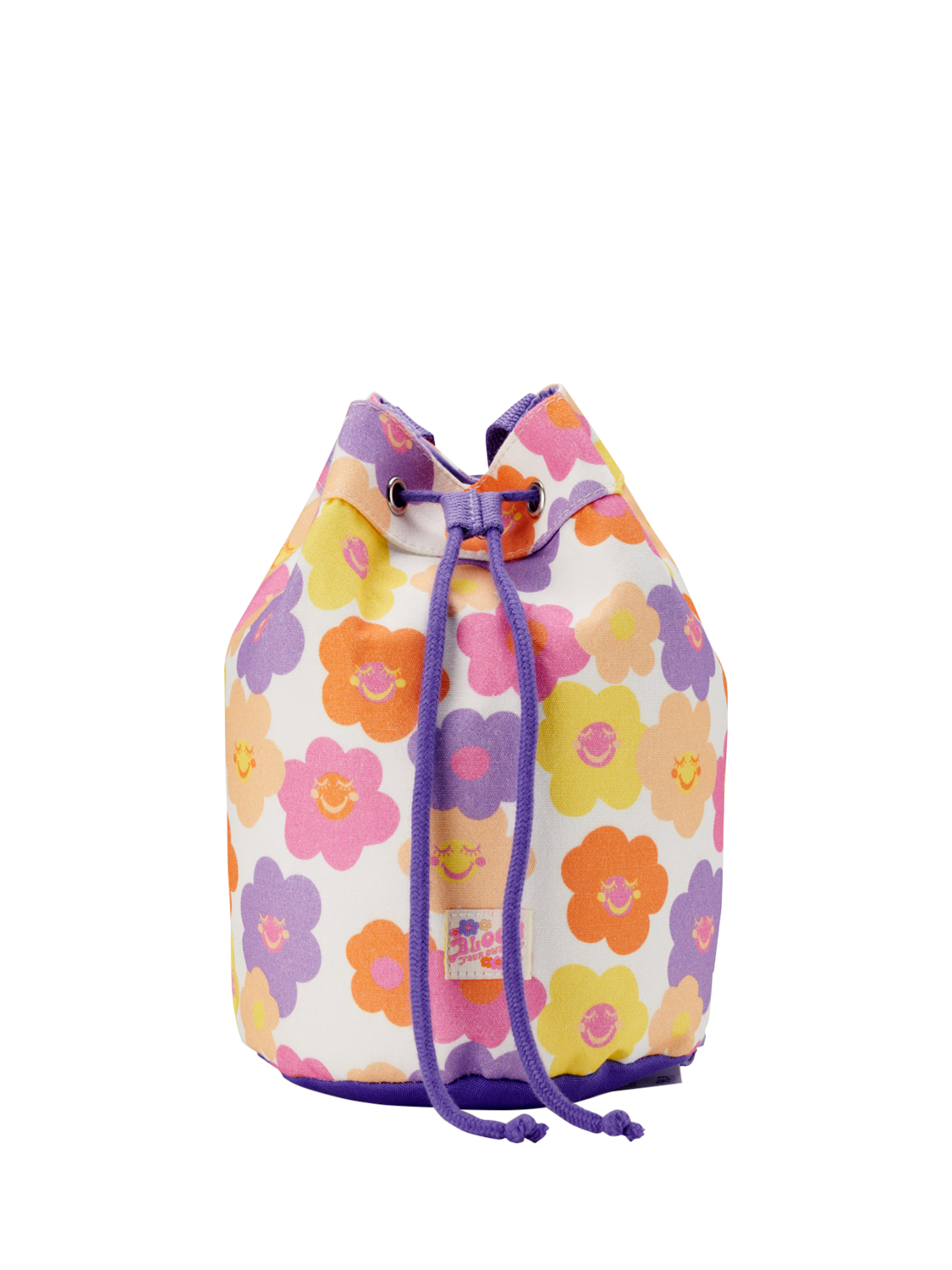 Product image 1 of 3, which shows Small Stuff Kids' Floral Duffle Bag, Pink/Multi, One Size