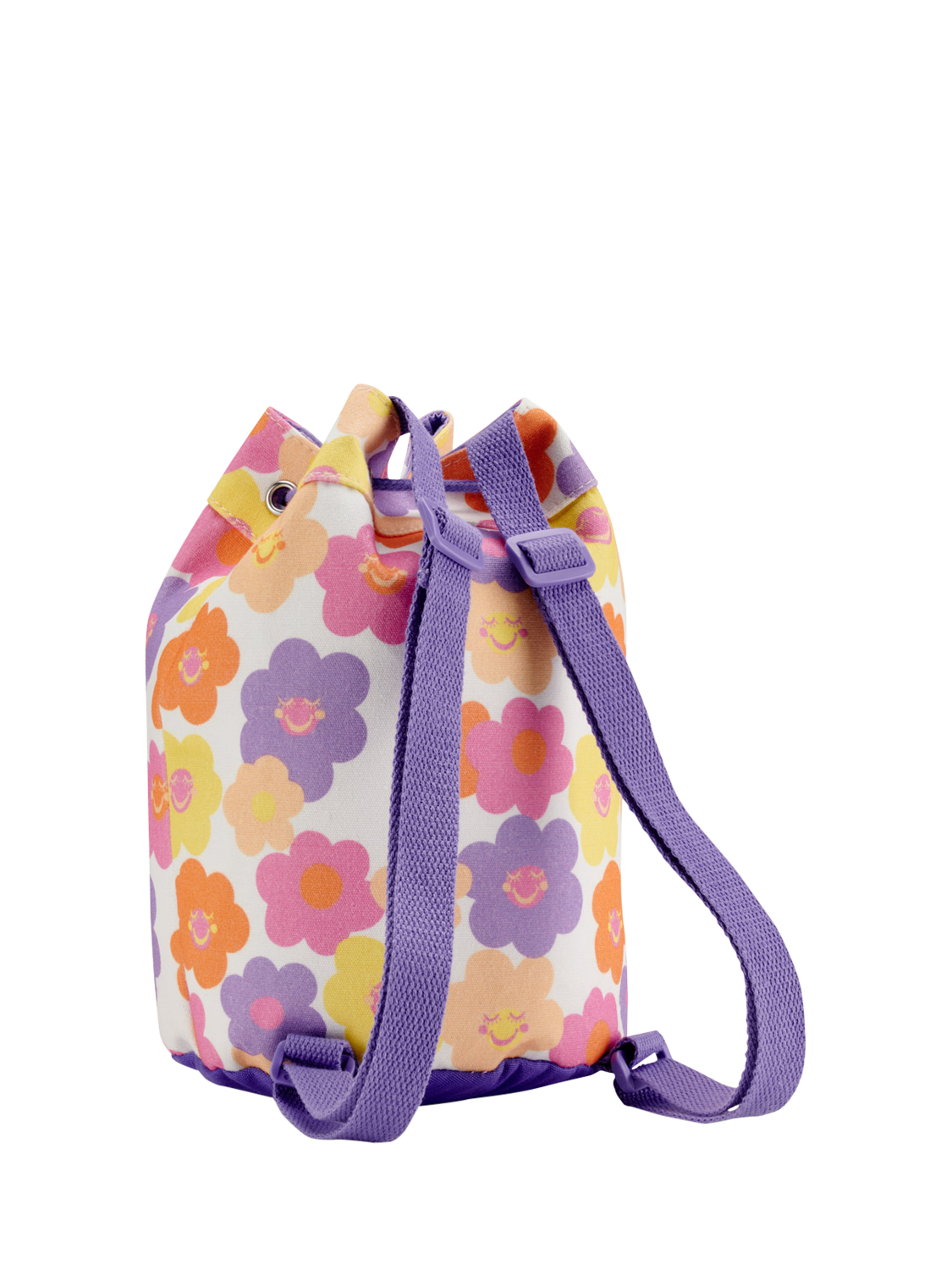 Product image 2 of 3, which shows Small Stuff Kids' Floral Duffle Bag, Pink/Multi, One Size
