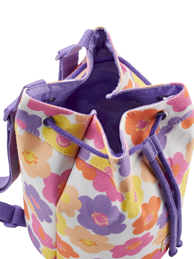 Product image 3 of 3, which shows Small Stuff Kids' Floral Duffle Bag, Pink/Multi, One Size