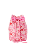 Small Stuff Kids' Bow & Cherry Duffle Bag, Pink/Multi