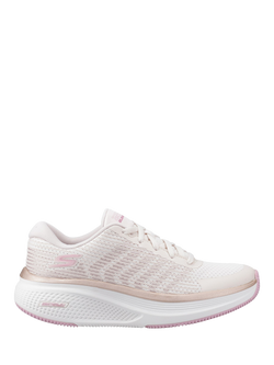 Skechers GO RUN 2.0 Elevate Trainers, Neutral/Pink, Neutral/Pink