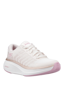 Skechers GO RUN 2.0 Elevate Trainers, Neutral/Pink - view 2, Neutral/Pink