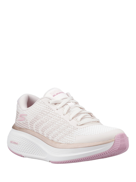 Skechers GO RUN 2.0 Elevate Trainers, Neutral/Pink - view 2, Neutral/Pink