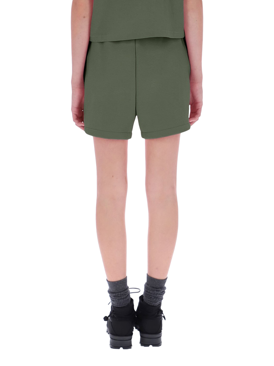 Product image 2 of 3, which shows Hunter Lunan Jersey Shorts, Deep Lichen Green, S