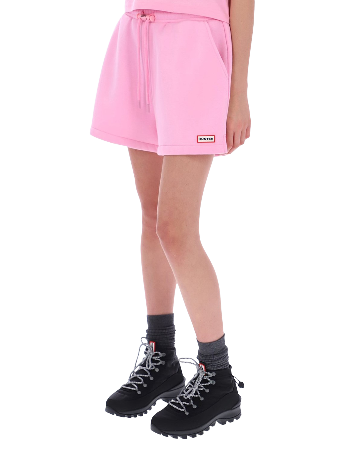 Product image 3 of 3, which shows Hunter Lunan Jersey Shorts, Prism Pink, S