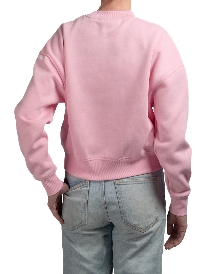 Product image 2 of 3, which shows Hunter Tina Cropped Crew Neck Top, Prism Pink, S