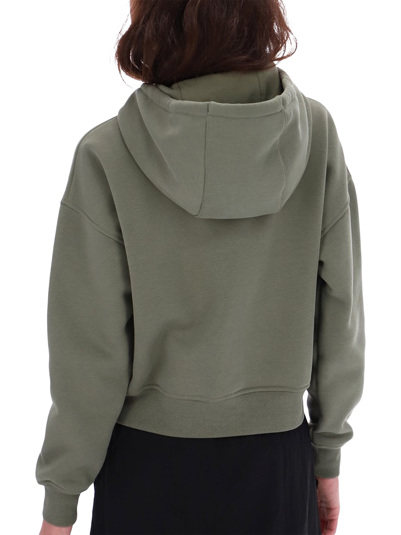Product image 2 of 3, which shows Hunter Liza Cropped Hoodie, Deep Lichen Green, S