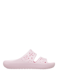 Crocs Classic Floral Cut Out Slider Sandals, Pale Pink