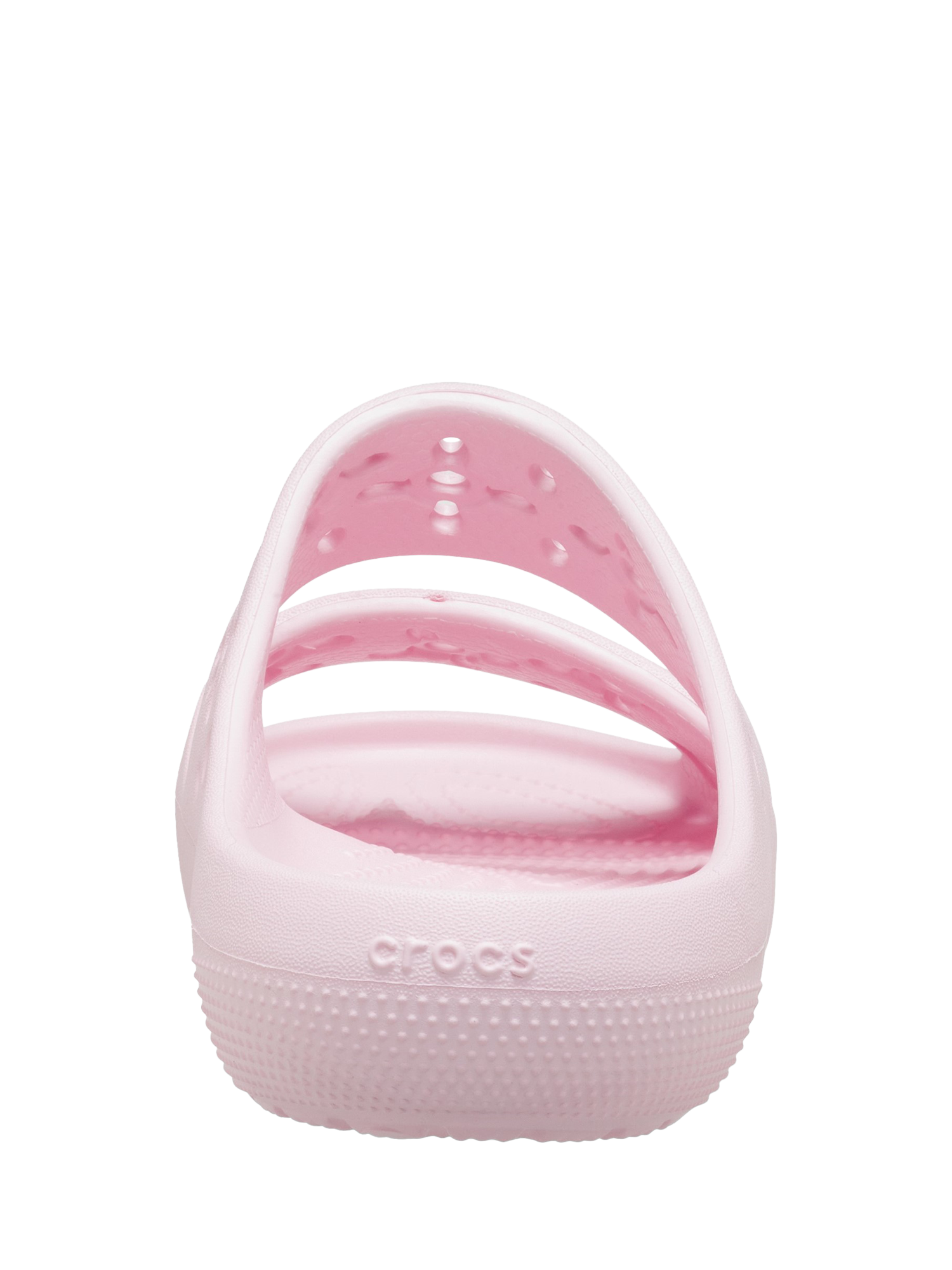 Product image 3 of 6, which shows Crocs Classic Floral Cut Out Slider Sandals , Pale Pink, 3