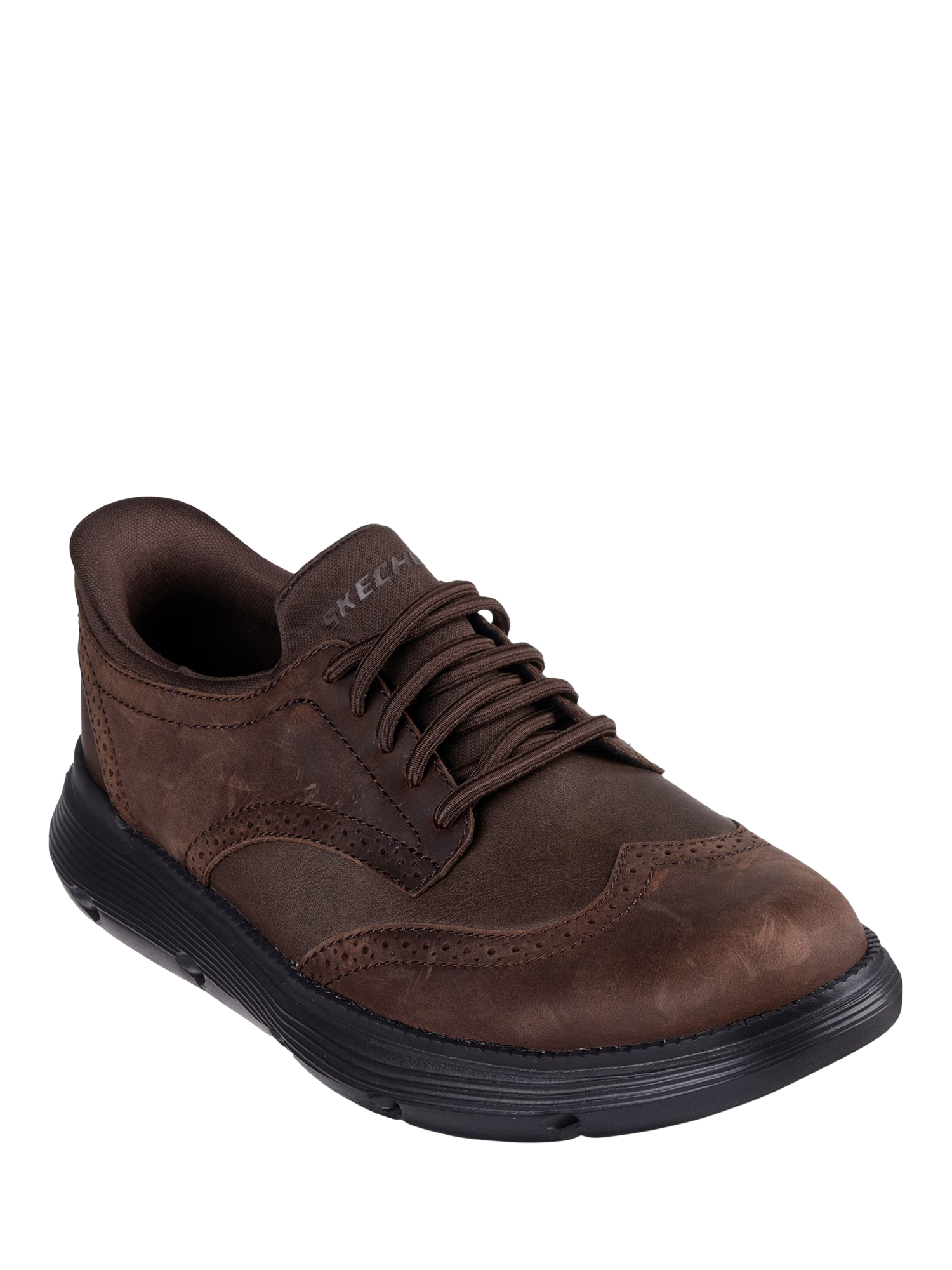 Product image 2 of 4, which shows Skechers Hands Free Slip-Ins Garza Sully Trainers, Cocoa, 6