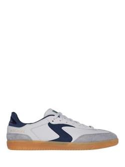 Skechers Hotshot Pyke Lace Up Trainers, Grey/Navy