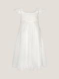 Monsoon Kids' Estella Lace Bodice Dress, Ivory