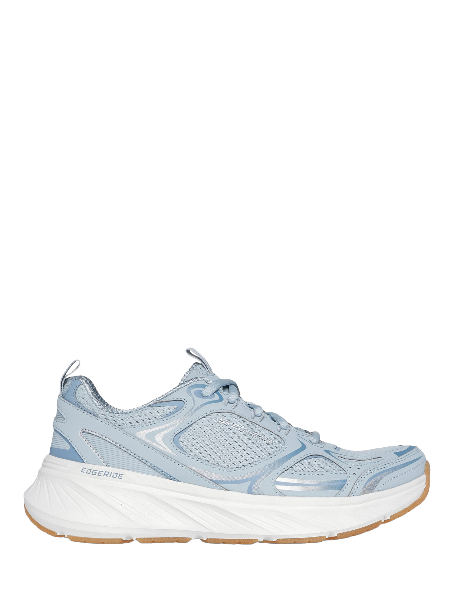 Skechers Relaxed Fit Edgeride Silver Eclipse Trainers, Blue