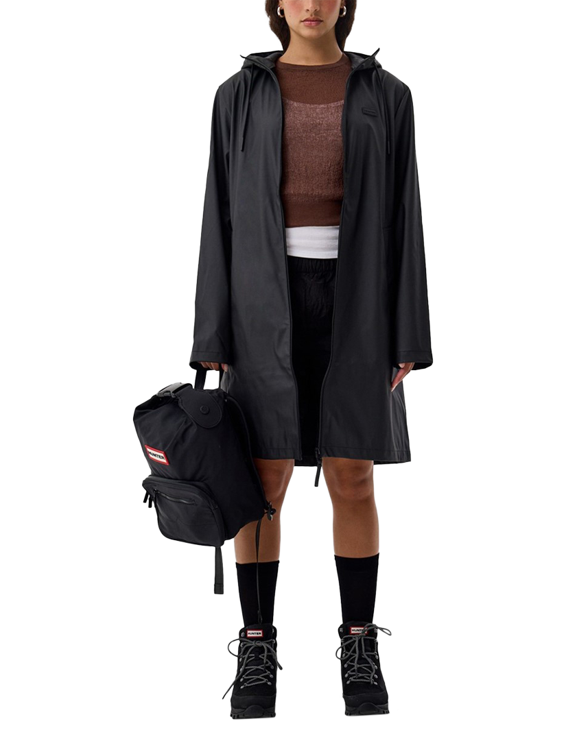 Product image 3 of 3, which shows Hunter Andrea Unisex Waterproof Rain Coat, Black, S