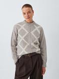 John Lewis Wool Argyle Sweater, Argyle