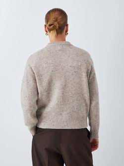 John Lewis Wool Argyle Sweater, Argyle - view 2, Argyle