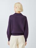 John Lewis Wool Blend Ribbed V-Neck Jumper