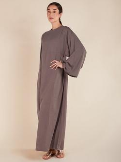 Aab Simple Seam Maxi Dress, Brown, Brown