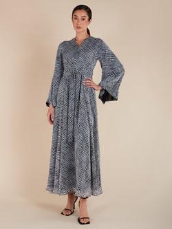 Aab Shoji Monochrome Maxi Dress, Multi, Multi
