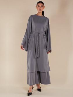 Aab Simple Seam Midi Dress, Grey, Grey