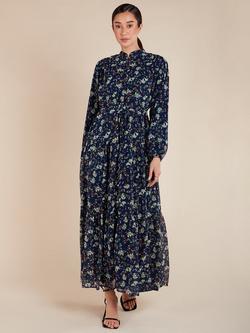 Aab Chashme Floral Maxi Dress, Blue, Blue