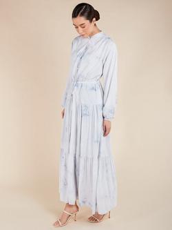 Aab Marble Tiered Maxi Dress, White - view 2, White