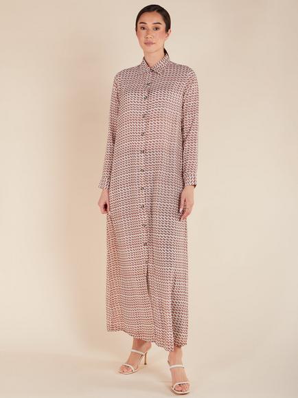 Aab Yamane Geometric Maxi Dress, Multi - view 2, Multi
