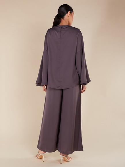 Aab Tailored Flared Trousers - view 2, Brown