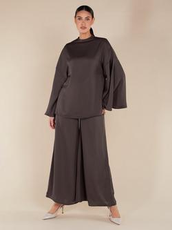 Aab Flared Trousers, Taupe, Taupe