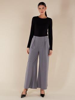 Aab Mid Flare Trousers, Grey, Grey