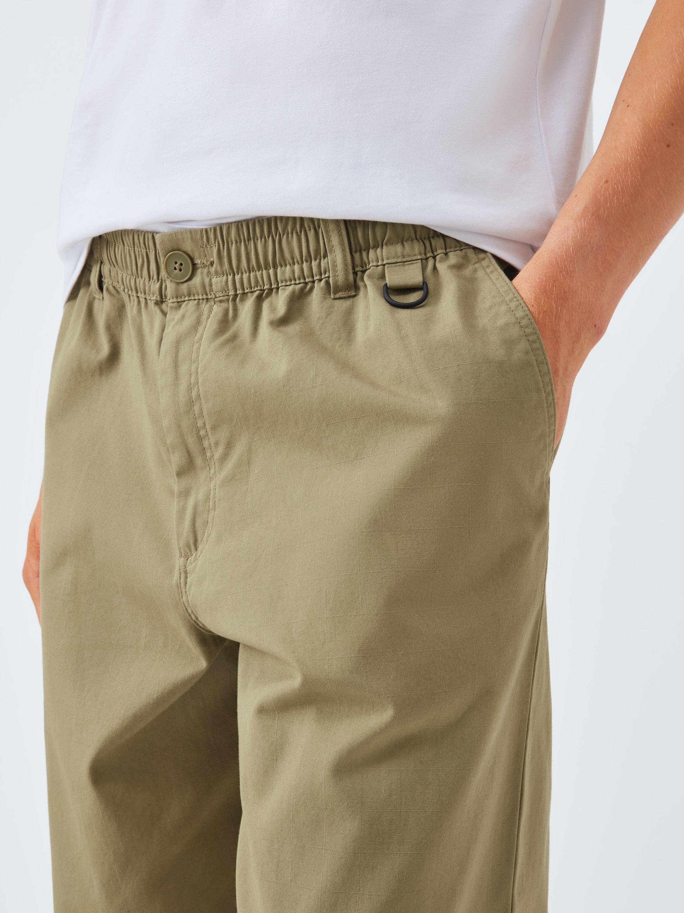 Product image 5 of 6, which shows Kin Straight Ripstop Cotton Trousers, Dried Herb, S