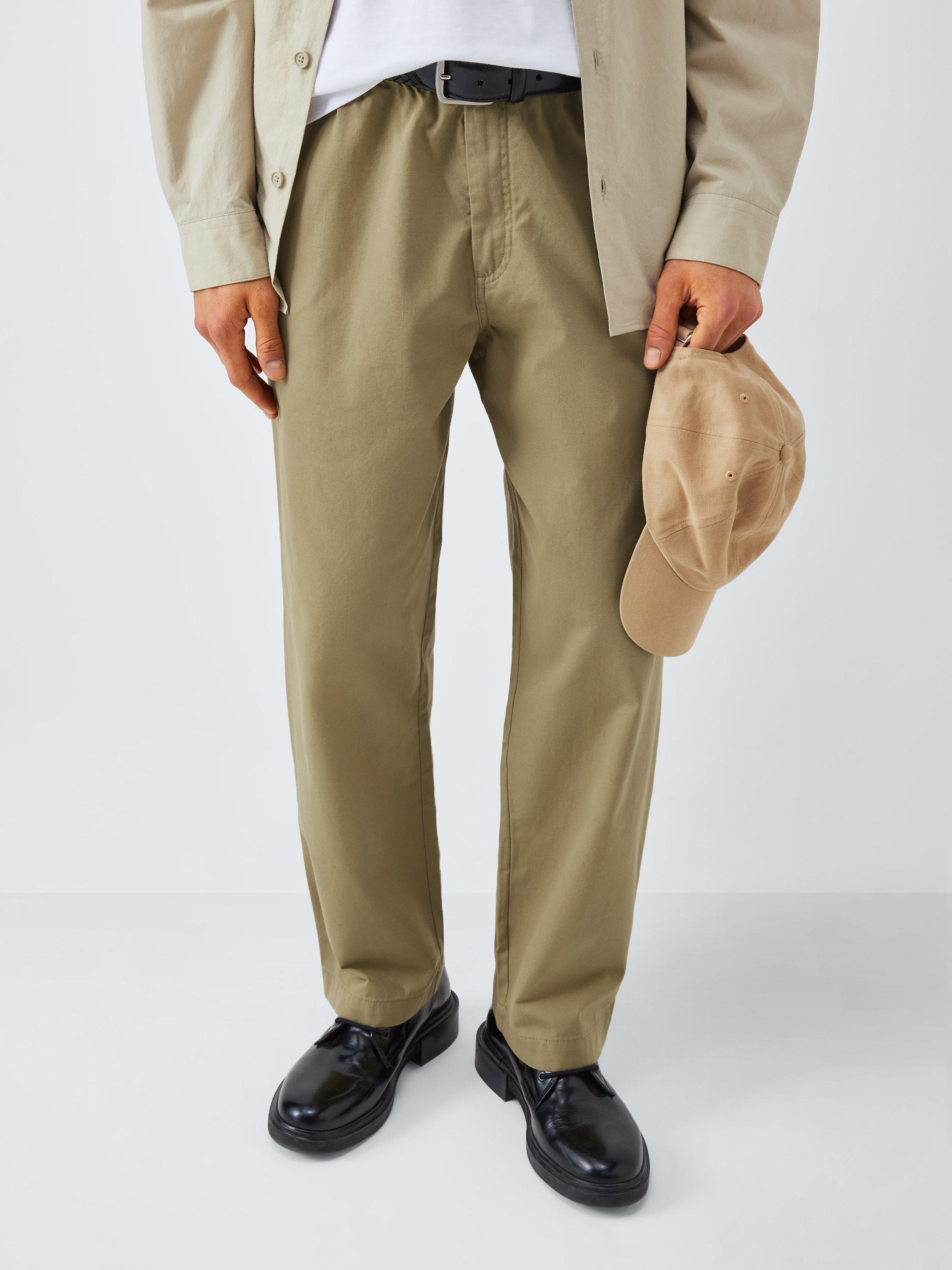 Product image 6 of 6, which shows Kin Straight Ripstop Cotton Trousers, Dried Herb, S