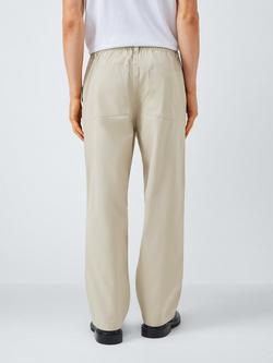 Kin Straight Ripstop Cotton Trousers - view 2, Stone