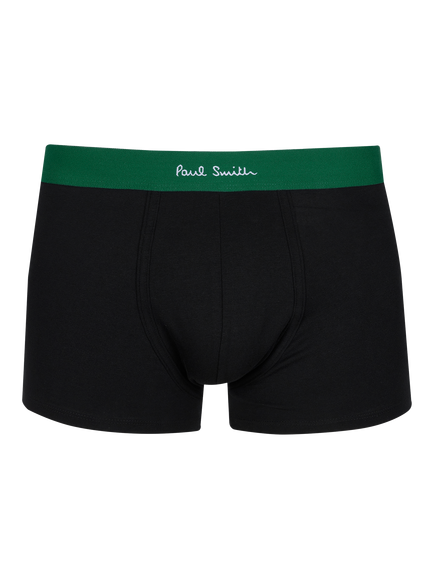 Paul Smith Bright Band Cotton Blend Trunks, Pack of 3 - view 2, Black
