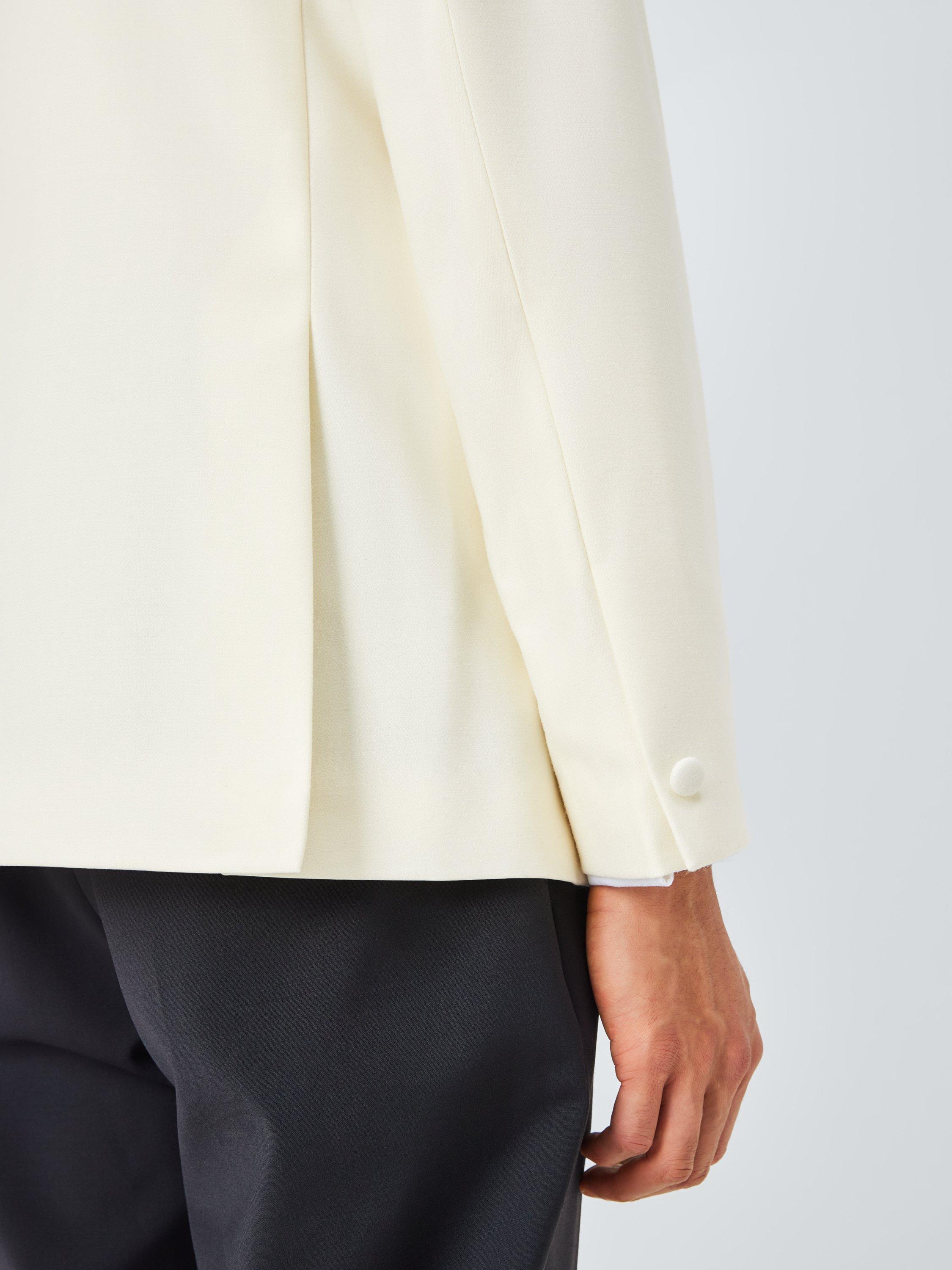 Product image 7 of 7, which shows John Lewis Double Breasted Wool Blend Dinner Jacket, White, 40R