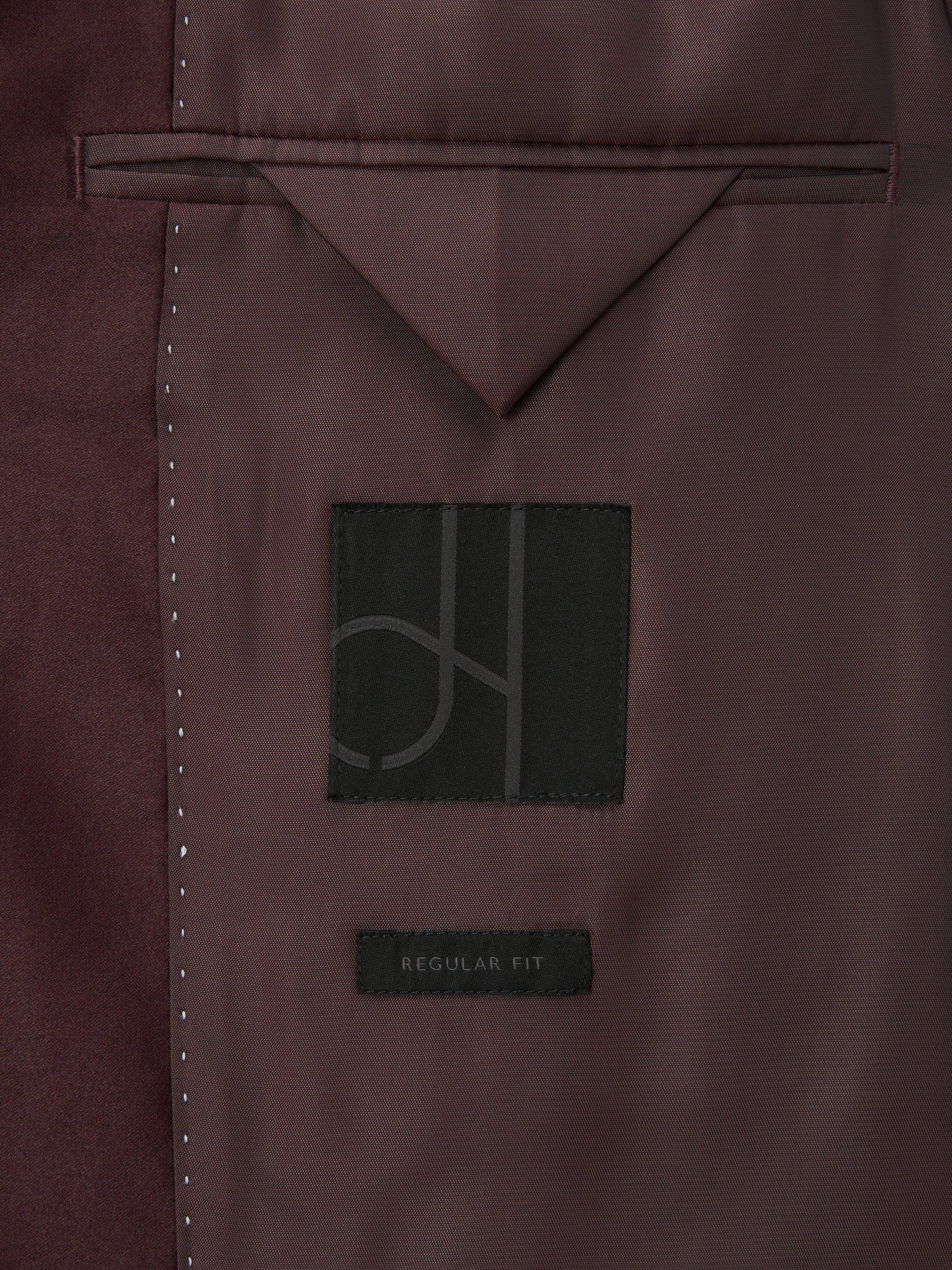 Product image 7 of 7, which shows John Lewis Super 100's Wool Dinner Jacket, Burgundy, 38R