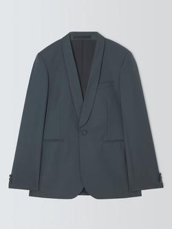 John Lewis Jacquard Shawl Dinner Jacket, Airforce, Airforce