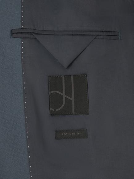 John Lewis Jacquard Shawl Dinner Jacket, Airforce - view 2, Airforce