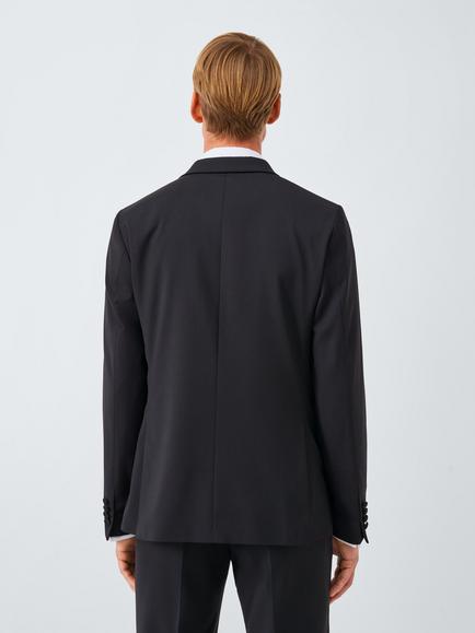 John Lewis Slim Fit Wool Blend Dinner Jacket, Black - view 2, Black