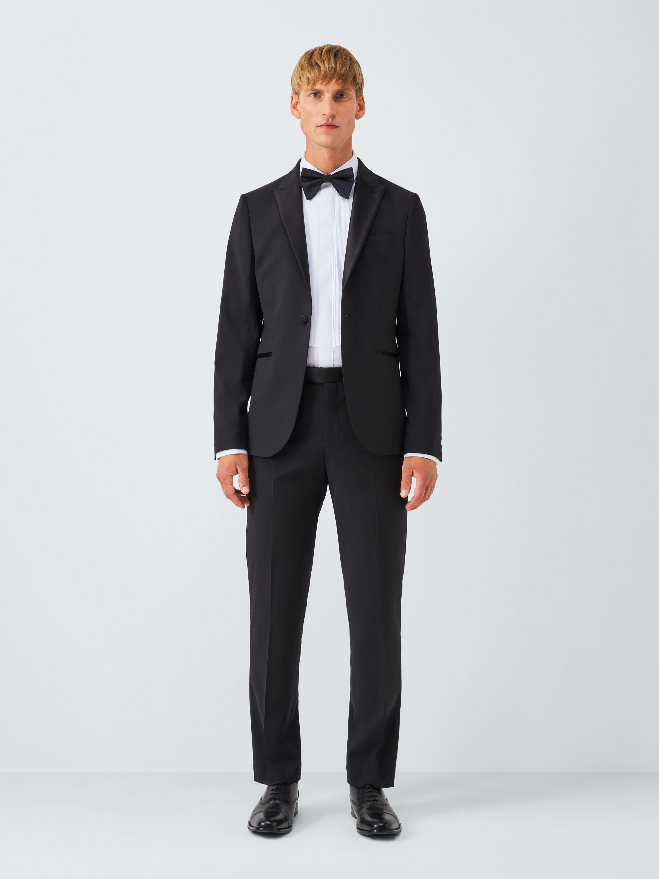Product image 3 of 7, which shows John Lewis Slim Fit Wool Blend Dinner Jacket, Black, 38R