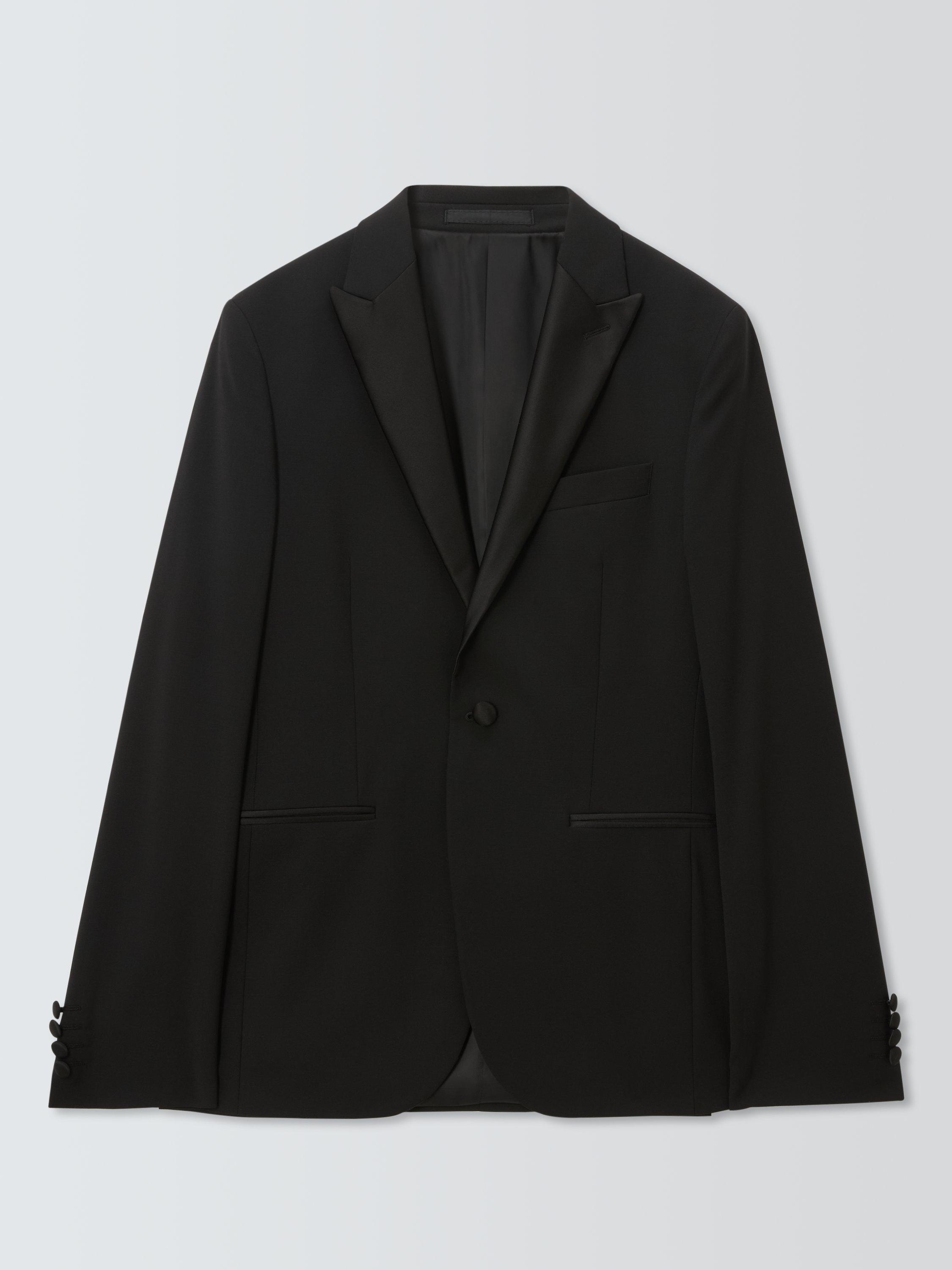 Product image 4 of 7, which shows John Lewis Slim Fit Wool Blend Dinner Jacket, Black, 38R